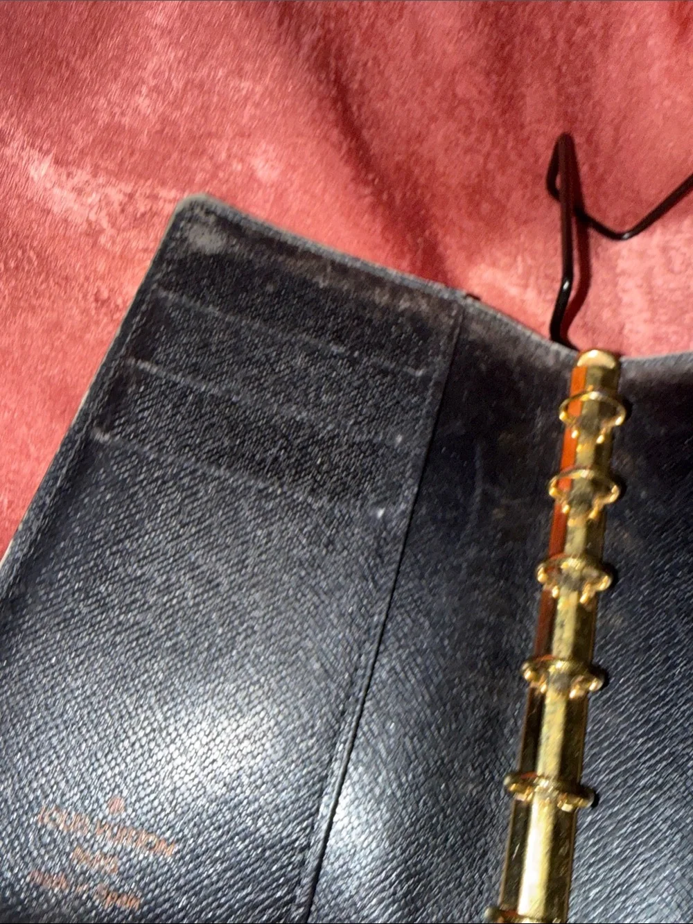 Louis Vuitton Red Epi Leather Agenda Cover with Snap
